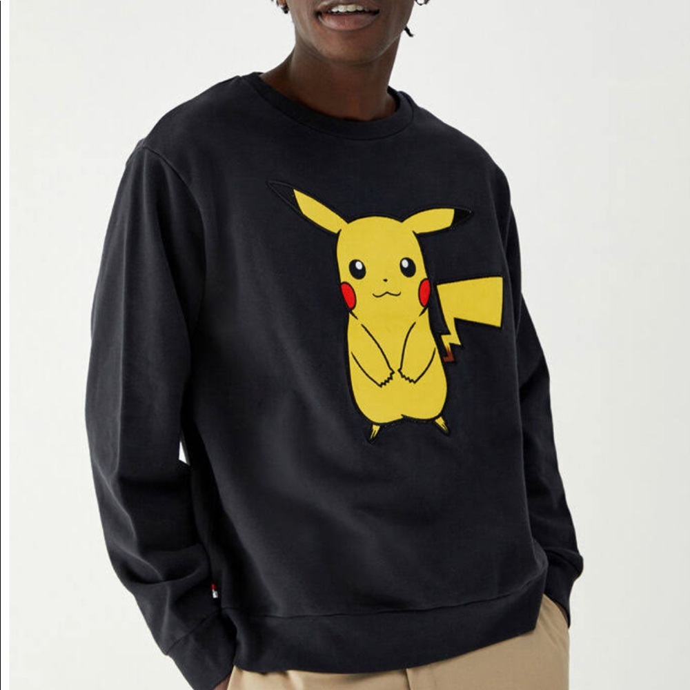 Levis x Pokemon Pikachu Black Sweatshirt UNISEX MEDIUM